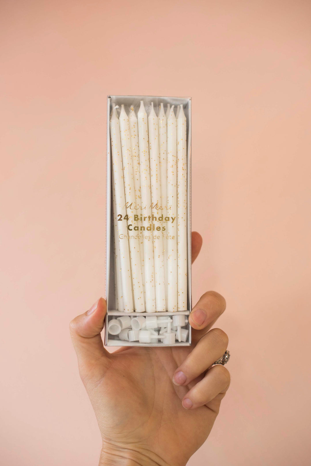 Gold Glitter Birthday Candle Packet